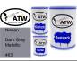 Preview: Nissan, Dark Gray Metallic, 463: 500ml Lackdose + 500ml Klarlack + 250ml Härter - Set, von ATW Autoteile West.